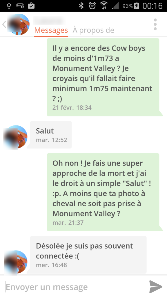 Exemple de conversation site de rencontre