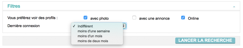 Meetic recherche