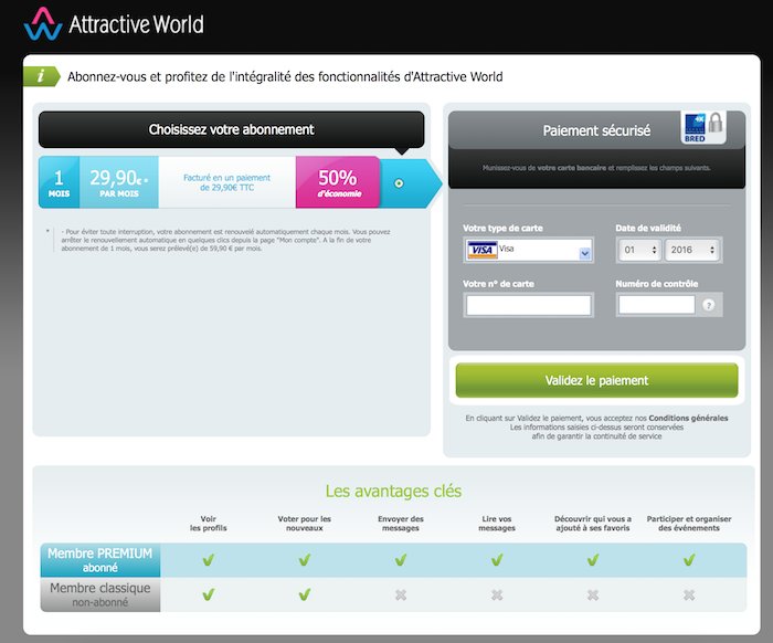 attractive world tarif reduit