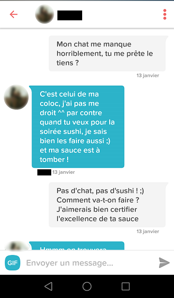 Trouvez un sujet de conversation avec un mec par sms