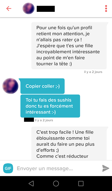 Démarrer une conversation sur les sites de rencontres