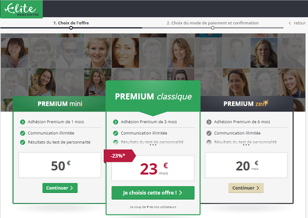 tarif Elite rencontre
