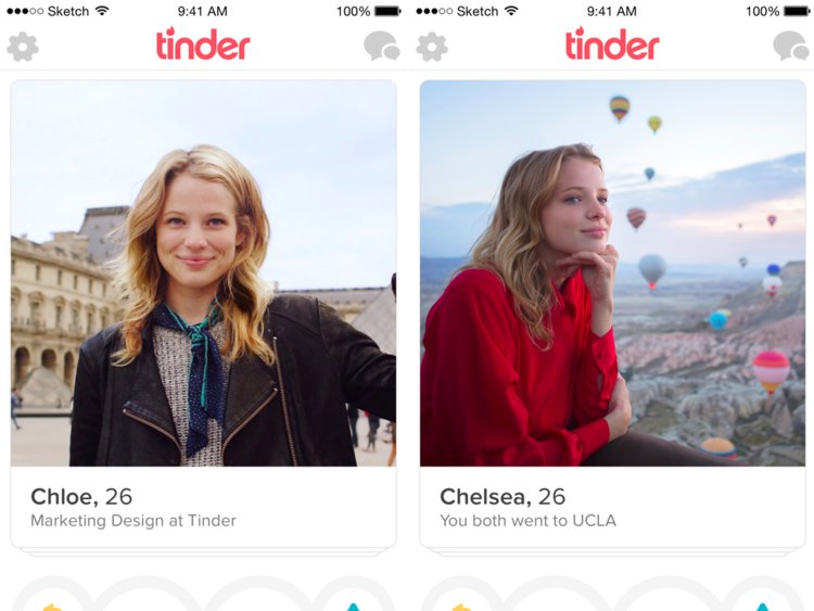 fonctionnement tinder : commencez par swiper