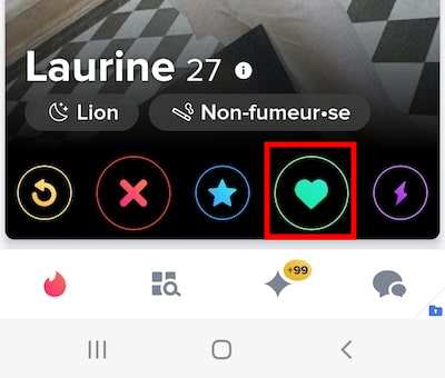 Comment like pour matcher sur tinder