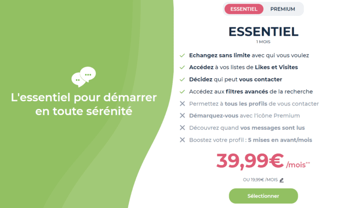 tarif abonnement essentiel disons demain