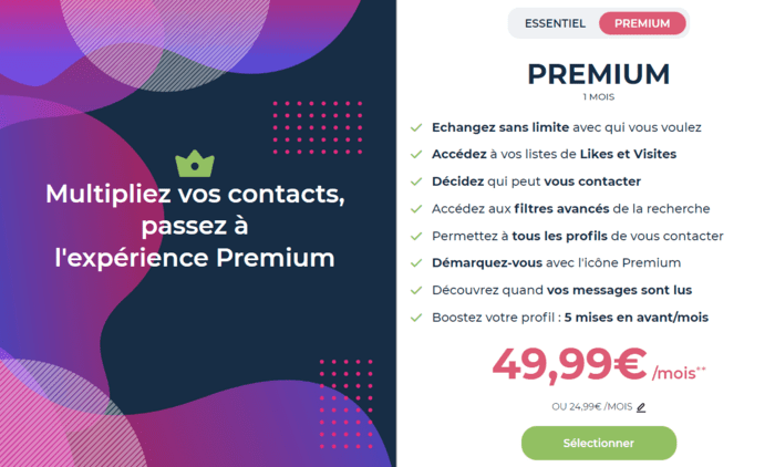 Tarif abonnement Premium disons demain